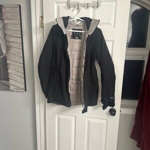 Burton Black and Cream Ski Jacket